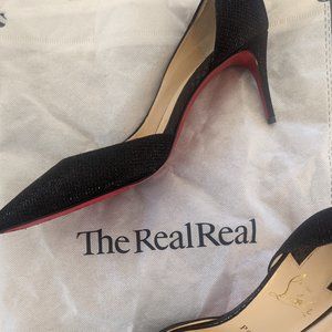 Christian Louboutin D'Orsay Pumps Black Size 8.5
